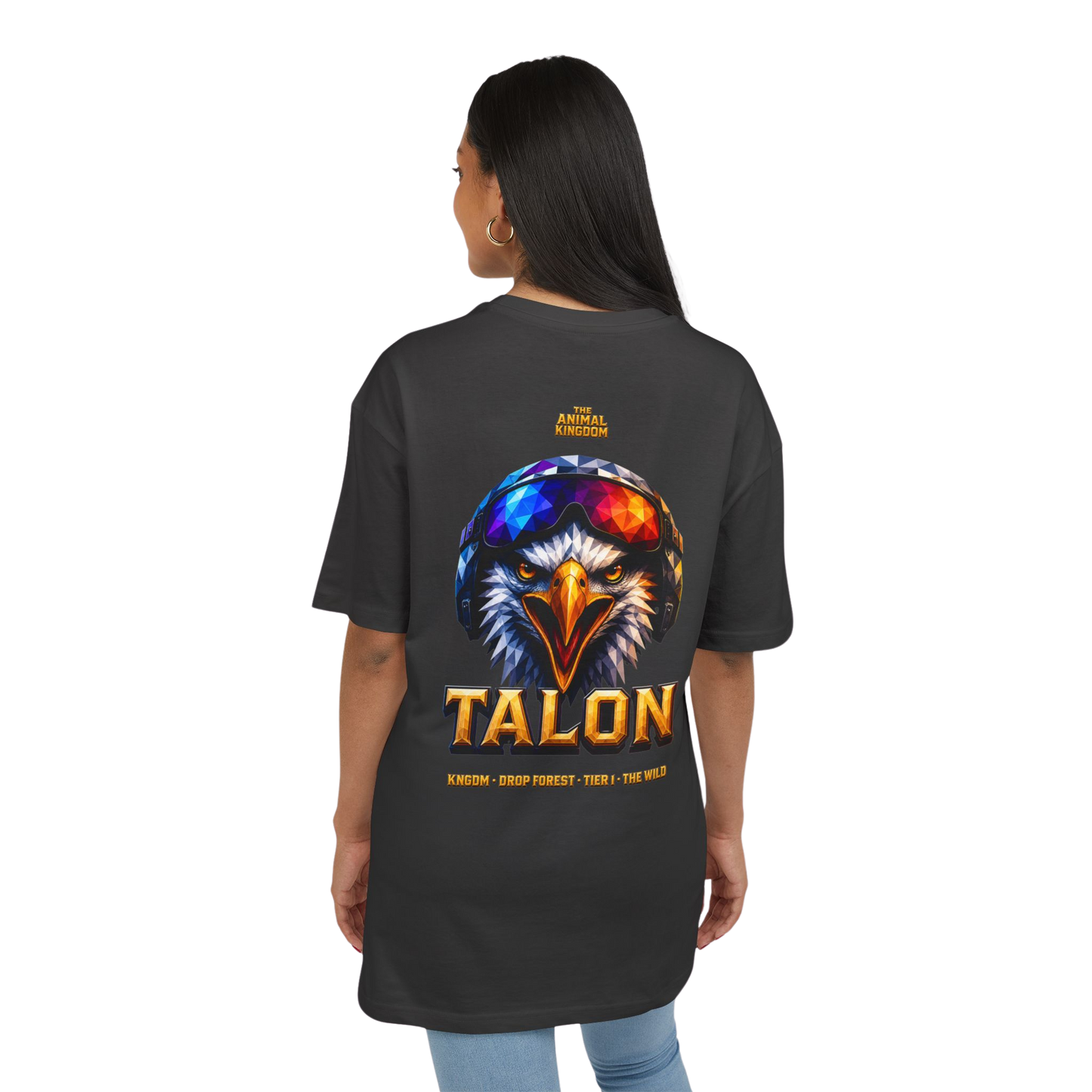 Talon Oversized Tee — Drop Forest · KNGDM Tier 1
